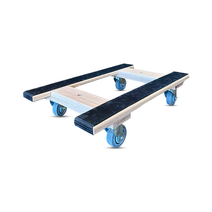 18" X 30" Premium H-Frame Solid Oak Dolly - 1000 Lbs Load Capacity - 5" Wheels - Made in the USA