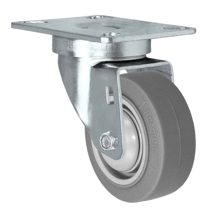3-1/2" x 1-1/4" TPR Swivel Caster, 230 lb, Model HQ1335S-PL2-TP