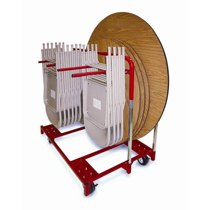 Raymond Folding Chair & Round Table Mover, Holds 5 Tables & 20 Chairs, Model 3780