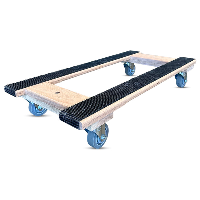 18" X 36" Premium H-Frame Solid Oak Dolly - 1,000 Lbs Load Capacity - 3.5" Wheels - Made in the USA