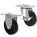 5" x 1.25" TPR Swivel & Rigid Caster Pack, 125 lb, Model 1997371