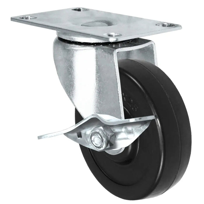 5" x 1.25" TPR Swivel & Rigid Caster Pack, 125 lb, Model 1997371