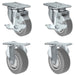 3" x 1.25" TPR Swivel & Rigid Caster, 900 lb, Model 21CS314FX35X-01-2LS-2R