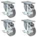 3" x 1.25" TPR Swivel Locking Caster, 900 lb, Model 21CS314FX35X-01-ASL