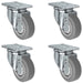 3" x 1.25" TPR Swivel Caster, 900 lb, Model 21CS314FX35X-01-Set