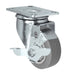 3" x 1.25" TPR Rubber Swivel Caster with Brake, 225 lb, Model 21CS314FX35X-01-TLB