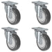 3" x 1.25" Polyurethane Swivel Caster, 1,000 lb, Model 21CS314PPU314-34-01-Set
