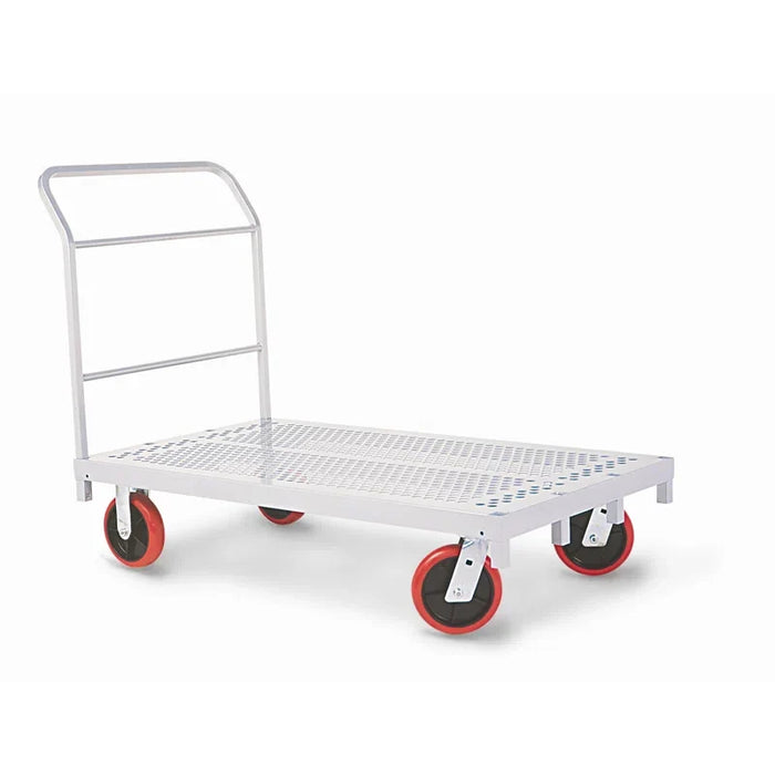 Raymond Heavy Duty Platform Truck, 8" Quiet Poly Casters, 30" x 54" Steel Deck, Models 3957 & 3958, 2,400 lb