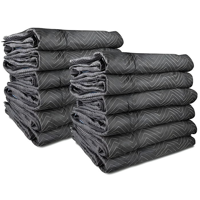 ProSeries™ ProChamp Moving Blankets (12-Pack) – 75-80 lbs Per Dozen | Heavy-Duty & Cost-Effective Protection