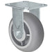 4" x 2" TPR Rigid Caster, 4" x 4-1/2" Top Plate, 300 lb, Model 30CR420DTR38X-03