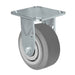 5" x 2" TPR Rigid Caster, 4" x 4-1/2" Plate, 500 lb, Model 30CR520PPR23X-03