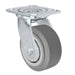 5" x 2" TPR Swivel Caster, 4" x 4-1/2" Plate, 500 lb, Model 30CS520PPR84X-03