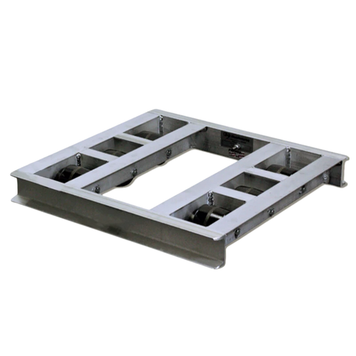 B&P 36"x42" Aluminum Pallet Dolly 8-Roller, 6,000 lb, Model 3642-8T