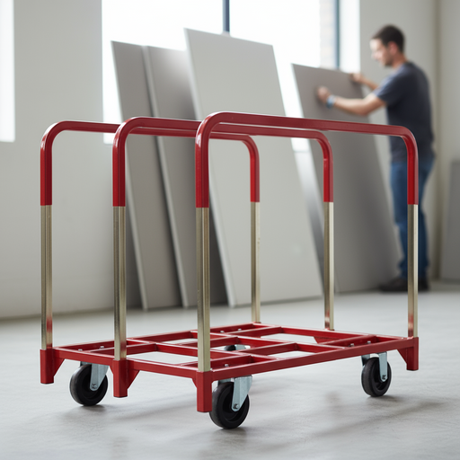 Raymond 3826 Panel Mover with Brakes, 6" Phenolic Casters; 2 Swivel & 2 Fixed, and 3 Standard 26" Uprights, Model RPP-3826-B