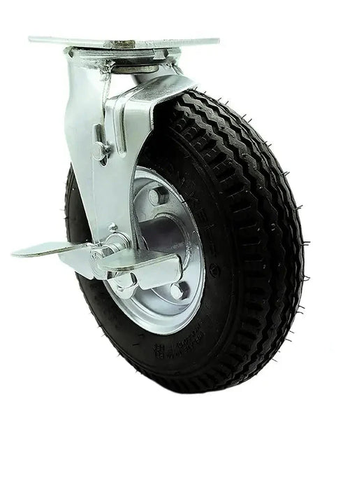 Raymond 8" Air Free Swivel Caster with brake, Model 0378AF