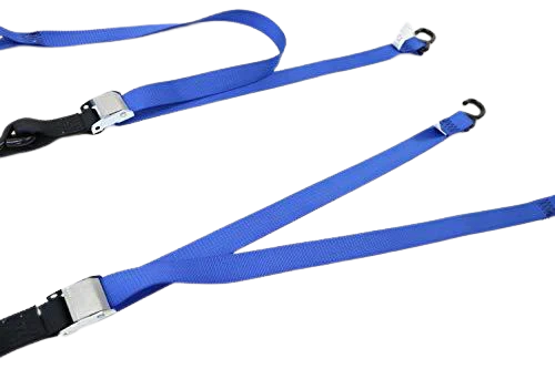 1.5" x 6' Blue & Gray Motorcycle Tie Down Cam Buckle Straps, Model A-1.5X6CVS