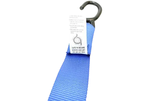 1.5" x 6' Blue & Gray Motorcycle Tie Down Cam Buckle Straps, Model A-1.5X6CVS