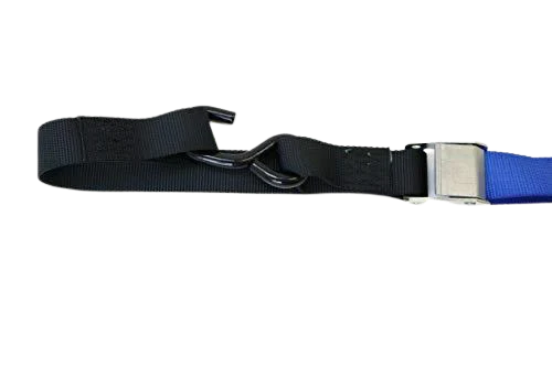 1.5" x 6' Blue & Gray Motorcycle Tie Down Cam Buckle Straps, Model A-1.5X6CVS