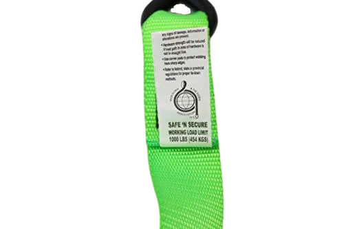 1,000 lb 1.5" x 6' Heavy Duty Ratchet Strap Vinyl S-Hooks