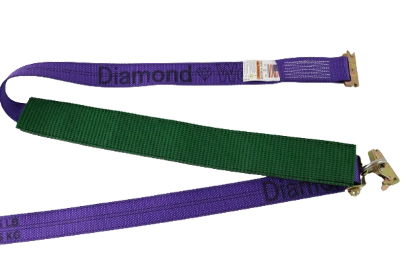 Diamond Weave Ratchet Strap 2" x 10', 2,000 lb, Model A-2X11RSEH-AUTO