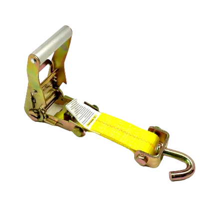 Car Tie Down 2" x 11' with 3 Swivel J Hooks, 3,333 lb, Model A-2X11RSJRCS-I