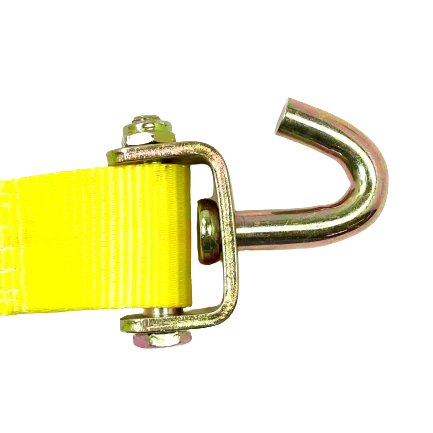 Car Tie Down 2" x 11' with 3 Swivel J Hooks, 3,333 lb, Model A-2X11RSJRCS-I