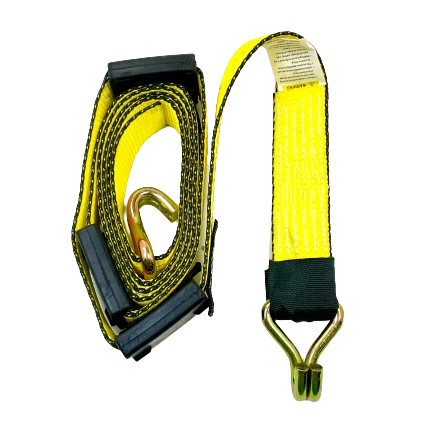 Ratchet Strap Assembly 2" x 11' Wire Hooks & Cleats, 3,333 lb, Model A-2X11RWHYTEC-I