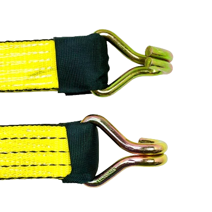 Ratchet Strap Assembly 2" x 11' Wire Hooks & Cleats, 3,333 lb, Model A-2X11RWHYTEC-I