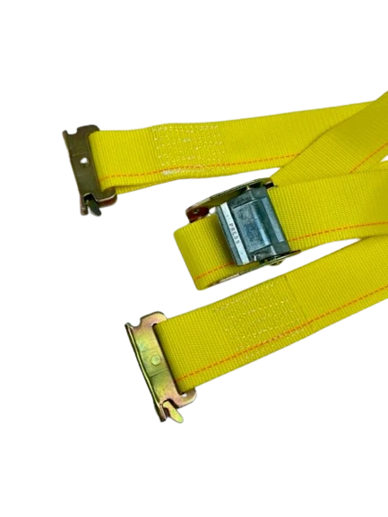 2" x 12' Cambuckle Strap Assembly with E-Track Fittings, 870 lb, Model A-2X12CBSE-I