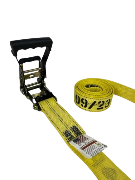 Heavy Duty Gas Cylinder Ratchet Strap 2" x 13' Snap Hooks, 3,333 lb, Model A-2X13MGSPS-DW