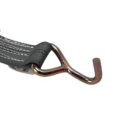 2" x 1' Diamond Weave Ratchet Strap, Miller Hook, 3,333 lb, Model A-2X1RSJ-6-DW