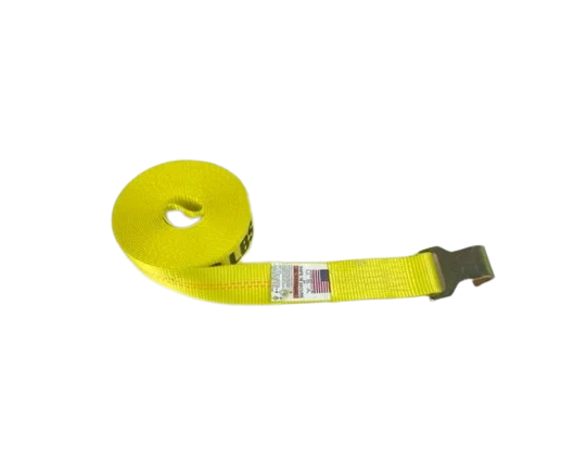 Ratchet Strap 2" x 27' Narrow Handle & 5k Flat Hooks, 1,666 lb, Model A-2X27RFH5