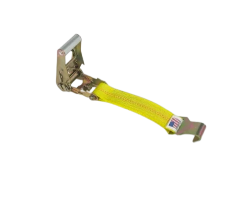 Ratchet Strap 2" x 27' Narrow Handle & 5k Flat Hooks, 1,666 lb, Model A-2X27RFH5