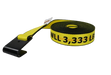 Ratchet Strap 2" x 30' Big Yellow Polyester Flat Hooks, 3,333 lb, Model A-2X30BIGY-RFH