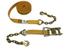 Heavy-Duty Ratchet Strap 2" x 30' Chain Ends, 3,333 lb, Model A-2X30RCE-DW