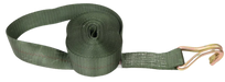Green Camo Ratchet Strap 2" x 30' Wire Hooks, 3,333 lb, Model A-2X30RWH-OLIVE