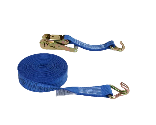 Ratchet Tie Down Strap 2" x 30' Wire Hooks, 3,333 lb, Model A-2X30RWHK-DW