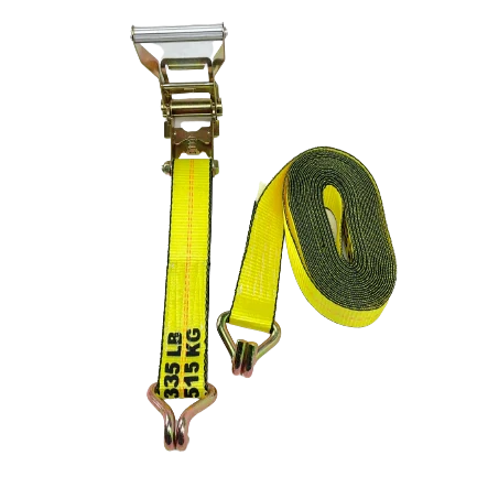 Ratchet Strap 2" x 30' with Wire Hooks, 3,333 lb, Model A-2X30RWHK-I