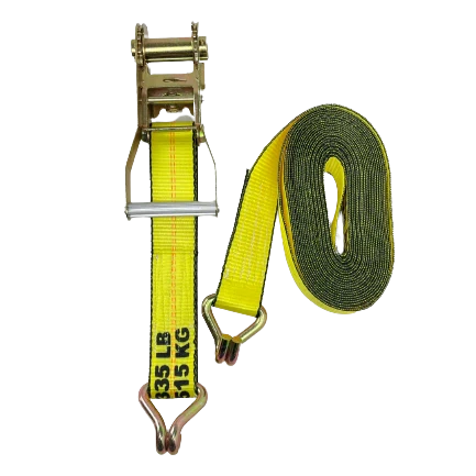 Ratchet Strap 2" x 30' with Wire Hooks, 3,333 lb, Model A-2X30RWHK-I
