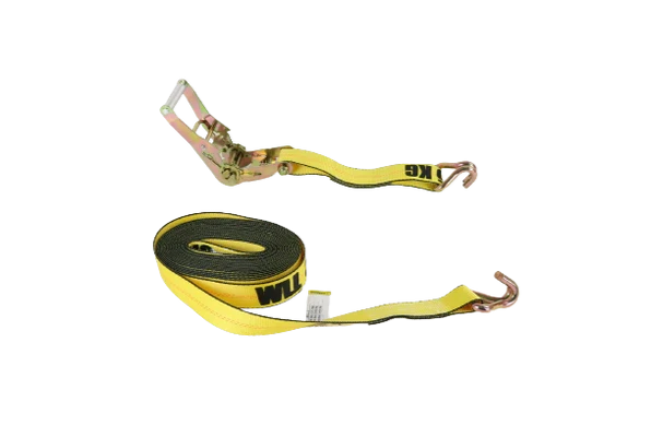 Ratchet Strap 2" x 30' with Wire Hooks, 3,333 lb, Model A-2X30RWHK-I