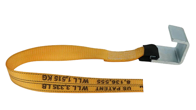 2" x 4' Gas Cylinder Ratchet Strap Diamond Weave, 3,333 lb, Model A-2X4RBEWASTEHOOK-DW