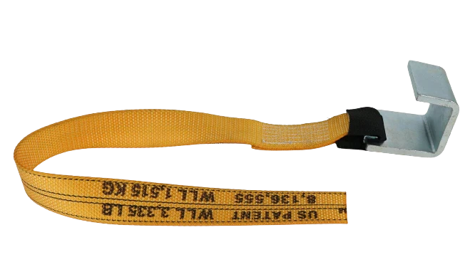 2" x 4' Gas Cylinder Ratchet Strap Diamond Weave, 3,333 lb, Model A-2X4RBEWASTEHOOK-DW