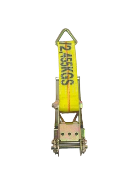 Heavy-Duty Ratchet Strap Short End 3" x 1' D-Ring, 5,400 lb, Model A-3X1RDR