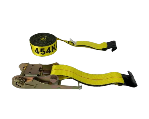Ratchet Strap Assembly 3" x 30' Flat Hook, 5,400 lb, Model A-3X30RFH-I