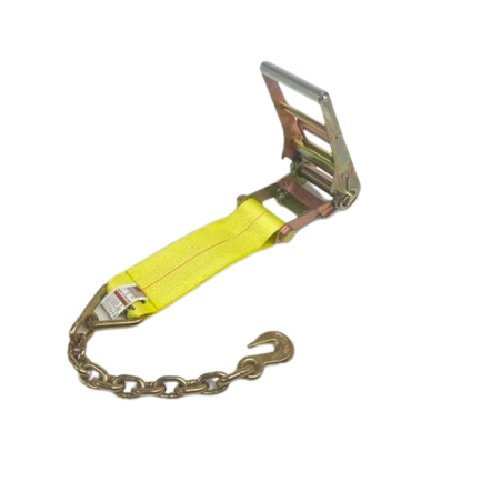 Heavy-Duty 4" Ratchet Strap, Chain End, 5,400 lb, Model A-4X1RCE
