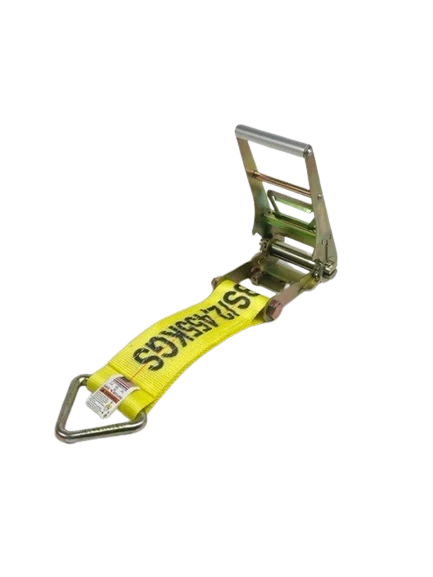 4" x 1' Ratchet Short End Heavy-Duty Strap & D-Ring, 5,400 lb, Model A-4X1RDR