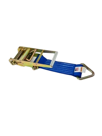 4" x 1' Heavy-Duty Ratchet Strap Short End & D-Ring, 5,400 lb, Model A-4X1RDR-DW