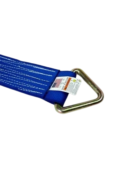 4" x 1' Heavy-Duty Ratchet Strap Short End & D-Ring, 5,400 lb, Model A-4X1RDR-DW