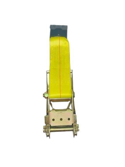 4" Heavy-Duty Ratchet Strap with Flat Hook & Long Handle, 5,400 lb, Model A-4X1RFH