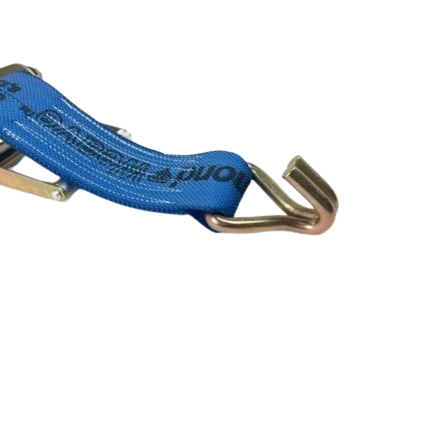4" x 1' Diamond Weave Ratchet Short End & Double J-Hook, 5,400 lb, Model A-4X1RWHK-DW